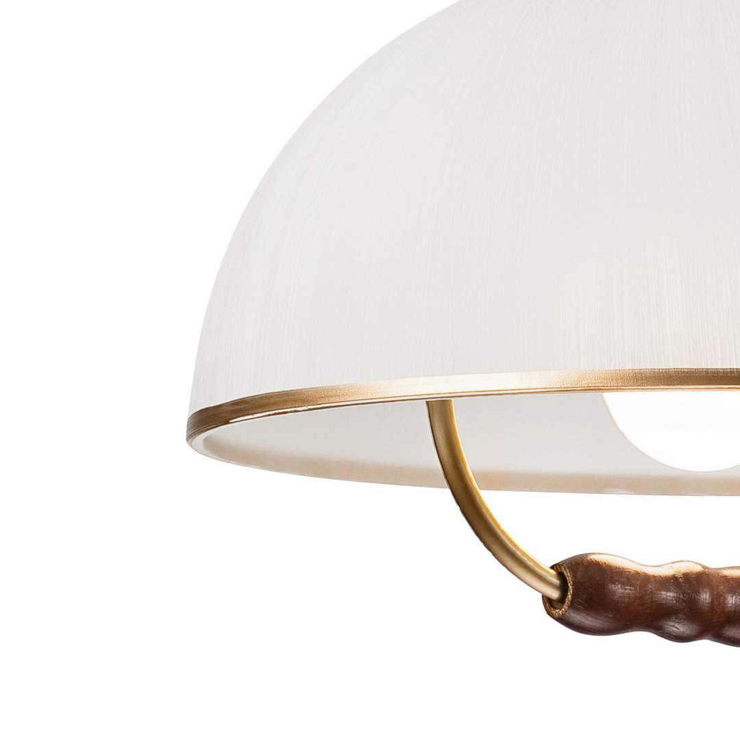 Lamkur Lighting Hängeleuchte Pendelleuchte Ilsa Lampe Weiß Gold 30cm B-Ware - 5907687447492