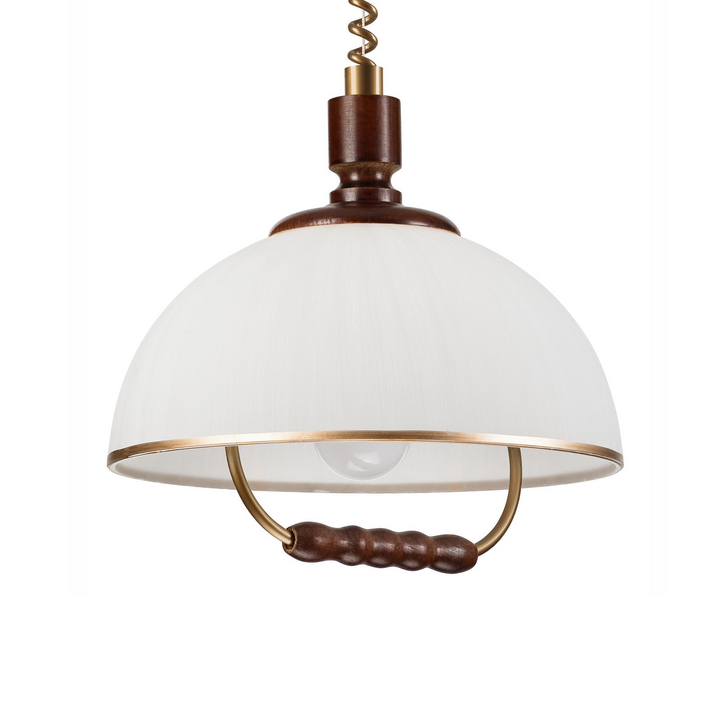 Lamkur Lighting Hängeleuchte Pendelleuchte Ilsa Lampe Weiß Gold 30cm B-Ware - 5907687447492