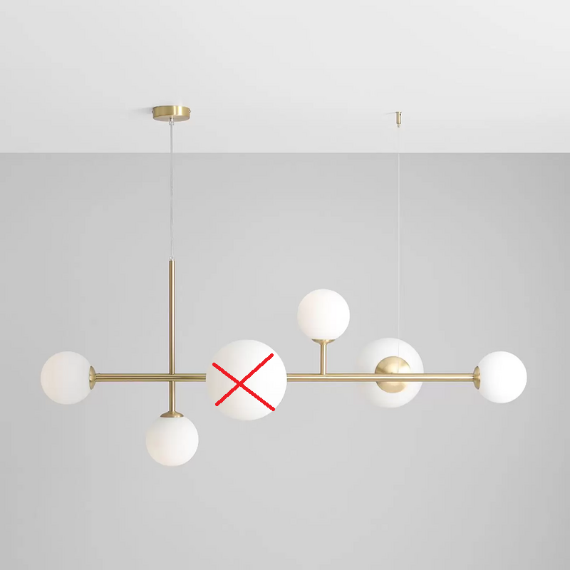 Hängeleuchte Joel Hängelampe Deckenlampe Deckenlicht Led Messing Siehe Text/Foto B-Ware