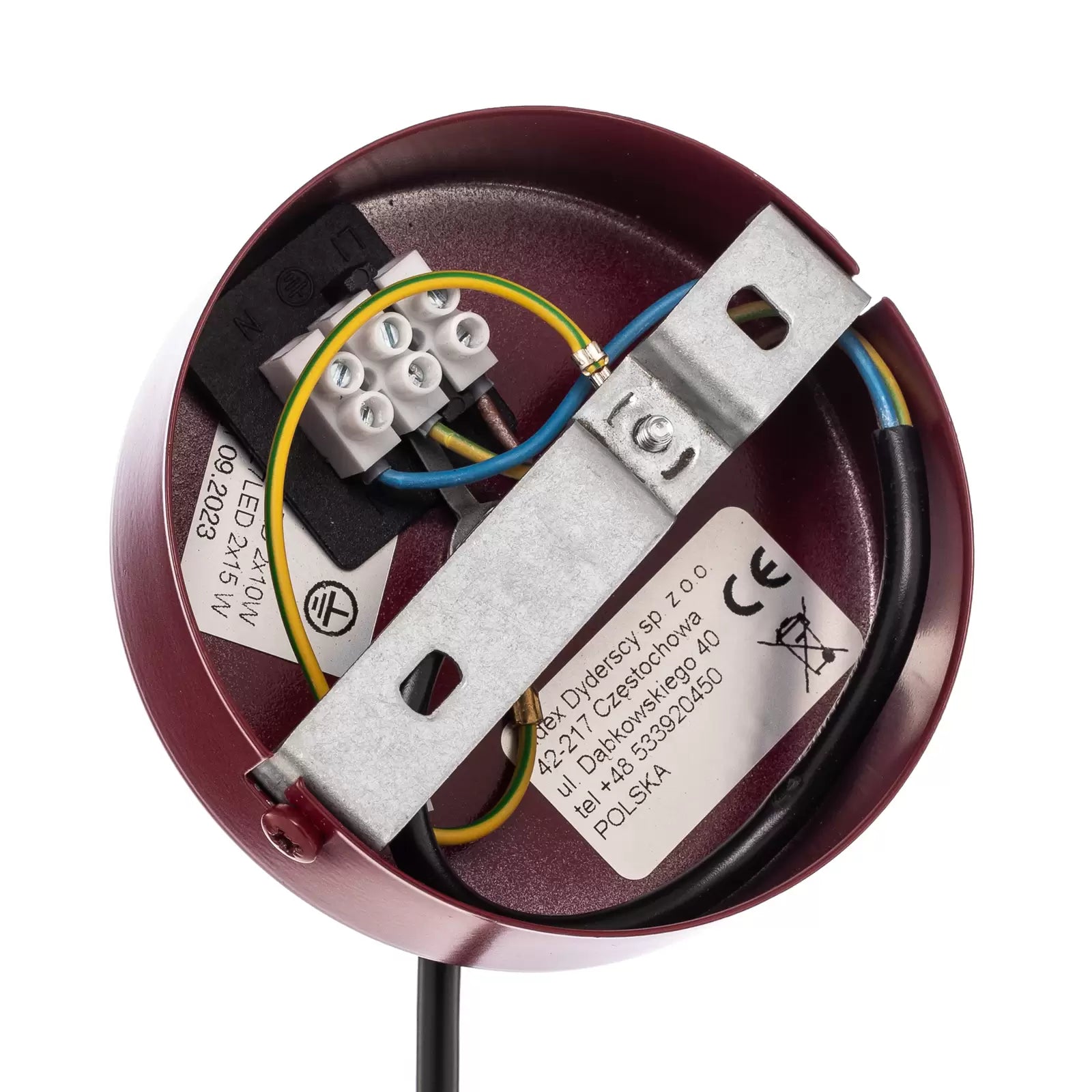 Hängeleuchte Joel weinrot weiß vierflammig Deckenlampe Lampe Leuchte Spot Licht - 5904798656744