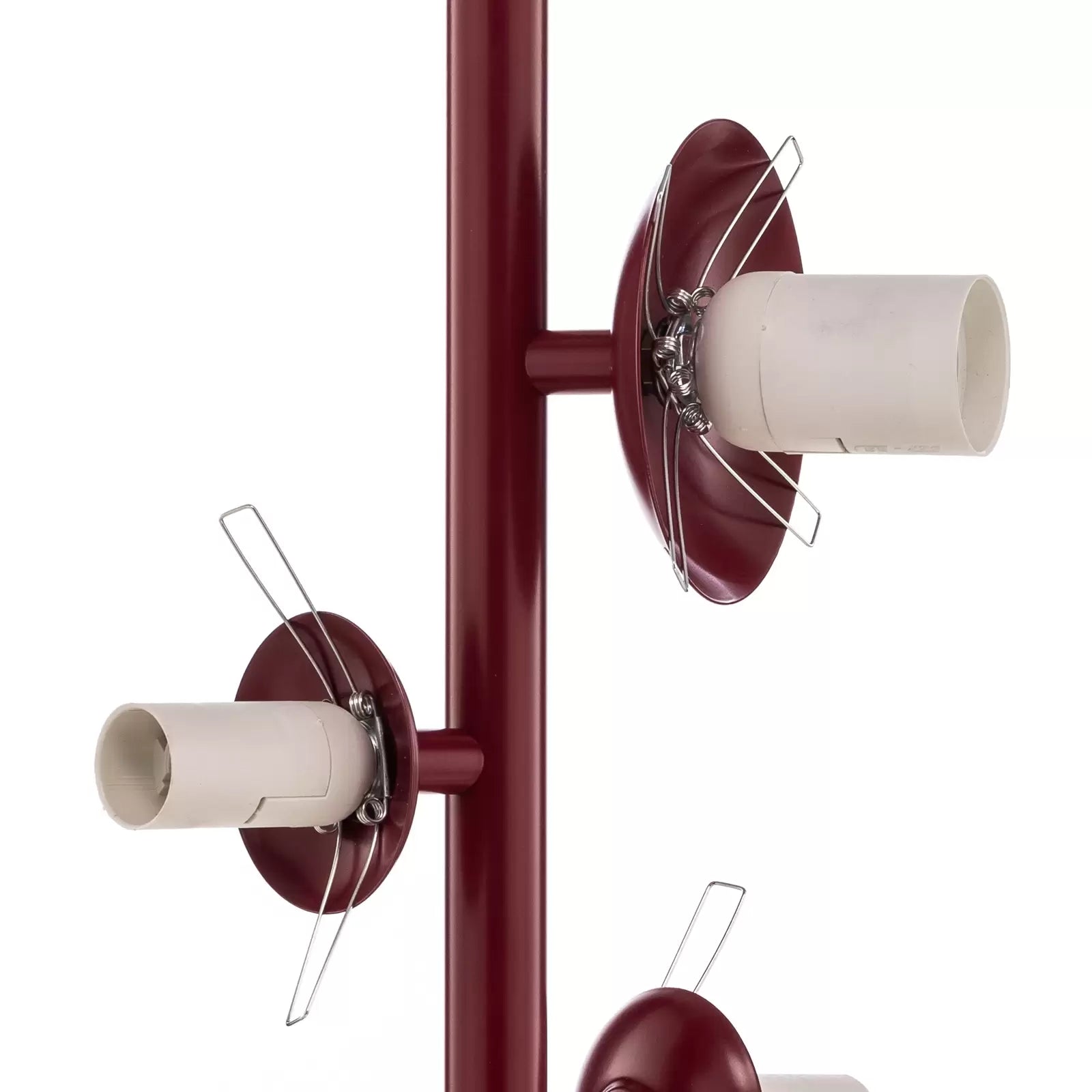 Hängeleuchte Joel weinrot weiß vierflammig Deckenlampe Lampe Leuchte Spot Licht - 5904798656744