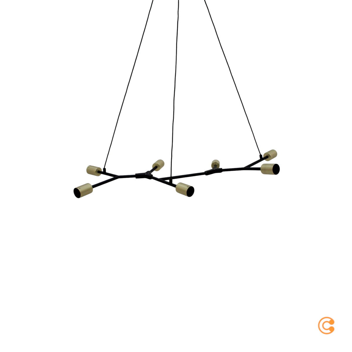 Nordlux Hängeleuchte Hängeleuchte Lampe Leuchte Josefine in Schwarz, siebenflamm - 5704924001055