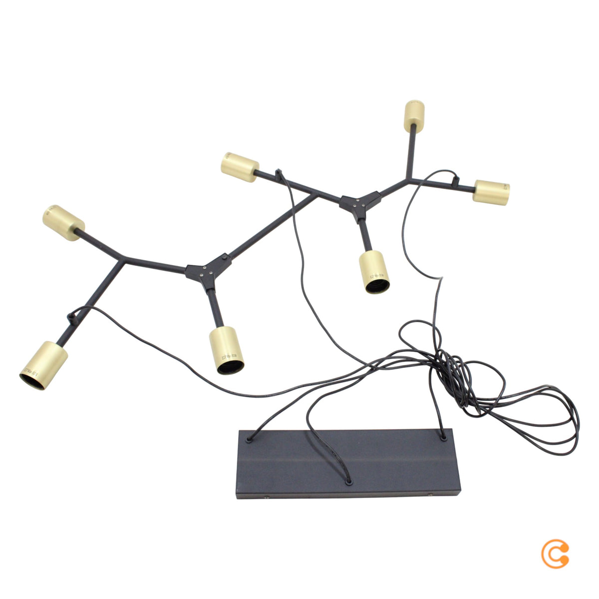 Nordlux Hängeleuchte Hängeleuchte Lampe Leuchte Josefine in Schwarz, siebenflamm - 5704924001055