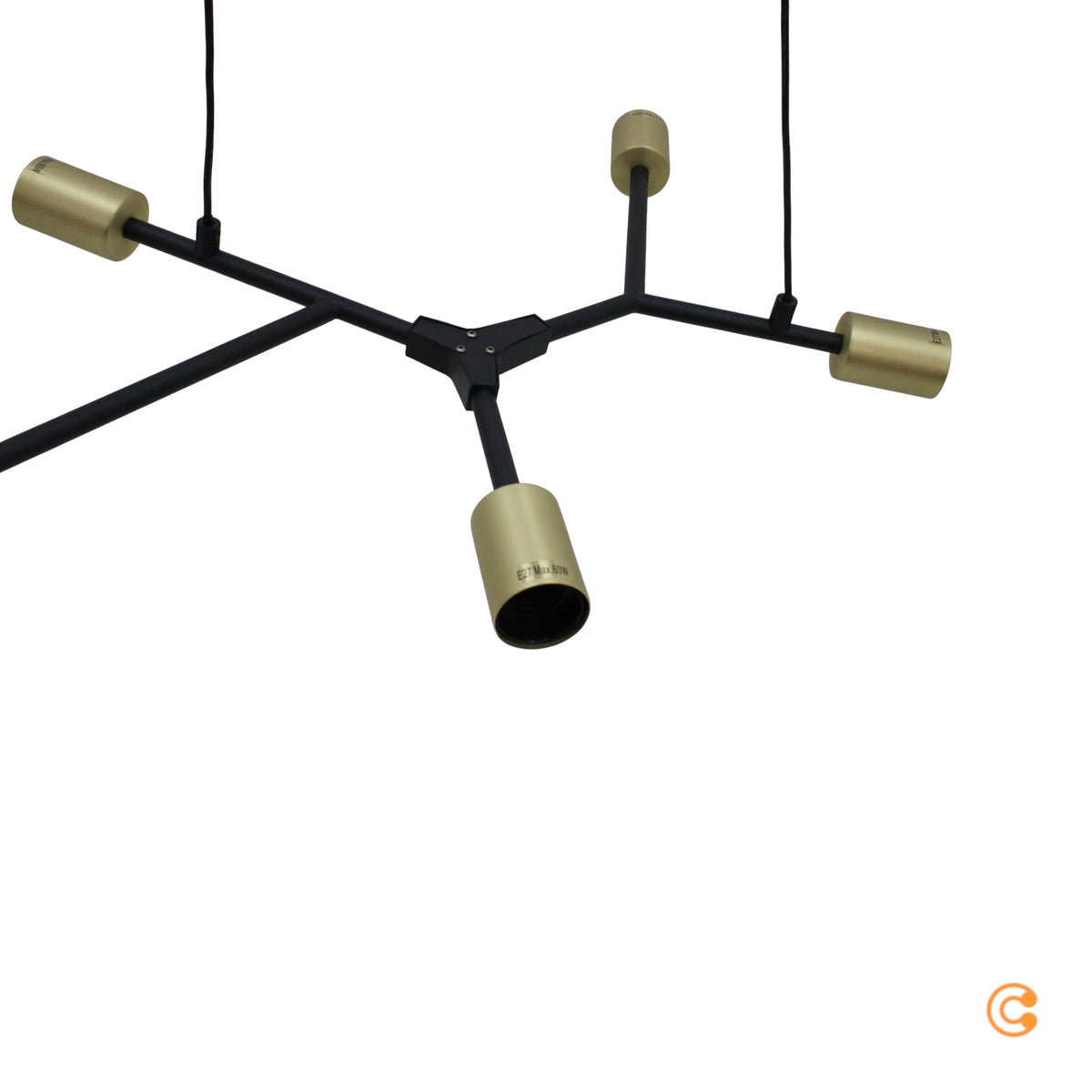 Nordlux Hängeleuchte Hängeleuchte Lampe Leuchte Josefine in Schwarz, siebenflamm - 5704924001055