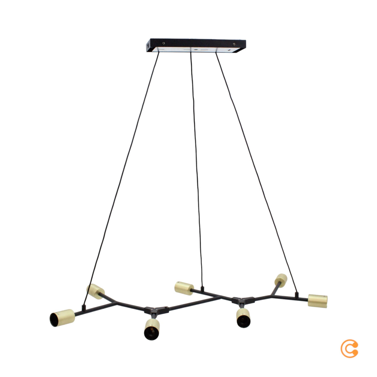 Nordlux Hängeleuchte Hängeleuchte Lampe Leuchte Josefine in Schwarz, siebenflamm - 5704924001055