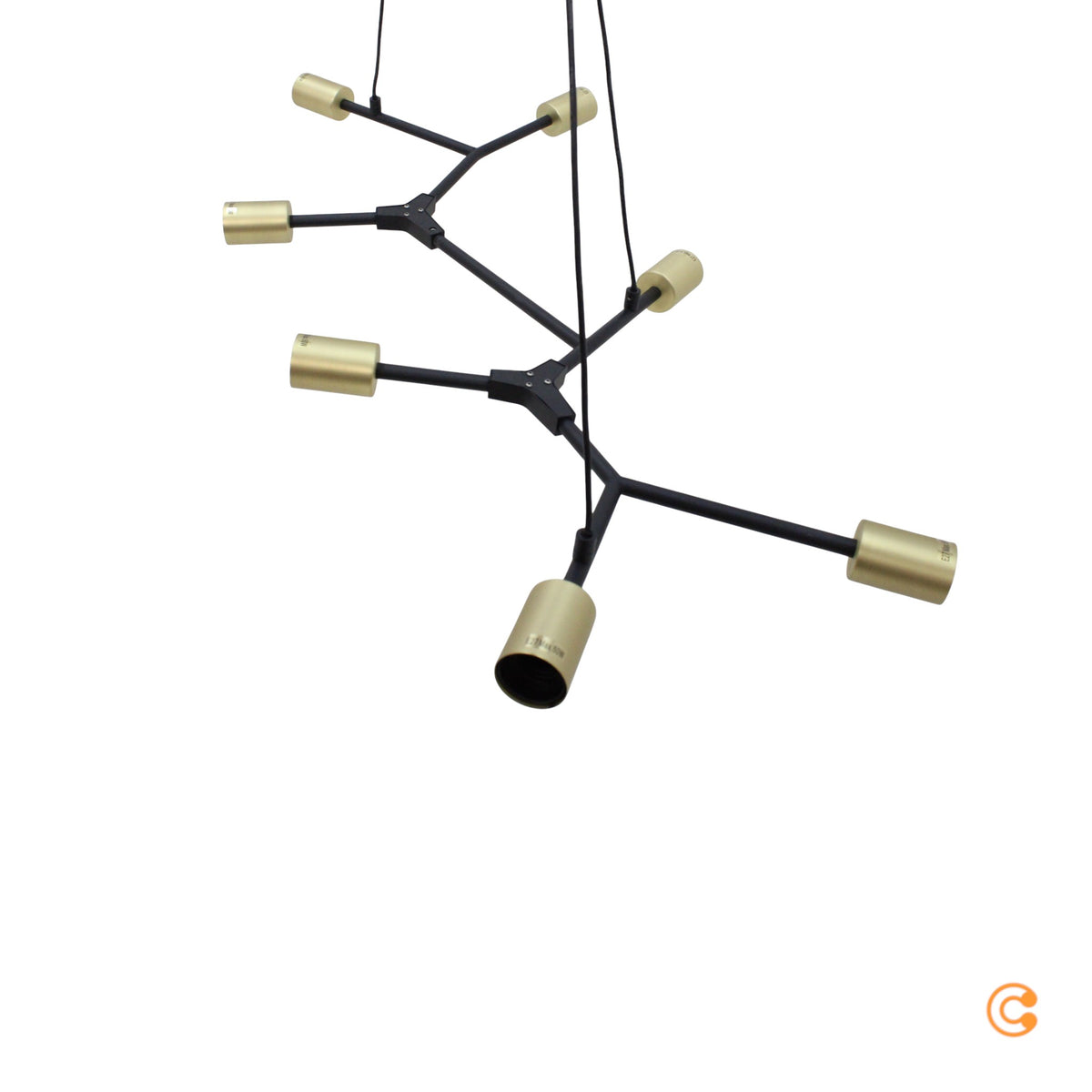 Nordlux Hängeleuchte Hängeleuchte Lampe Leuchte Josefine in Schwarz, siebenflamm - 5704924001055