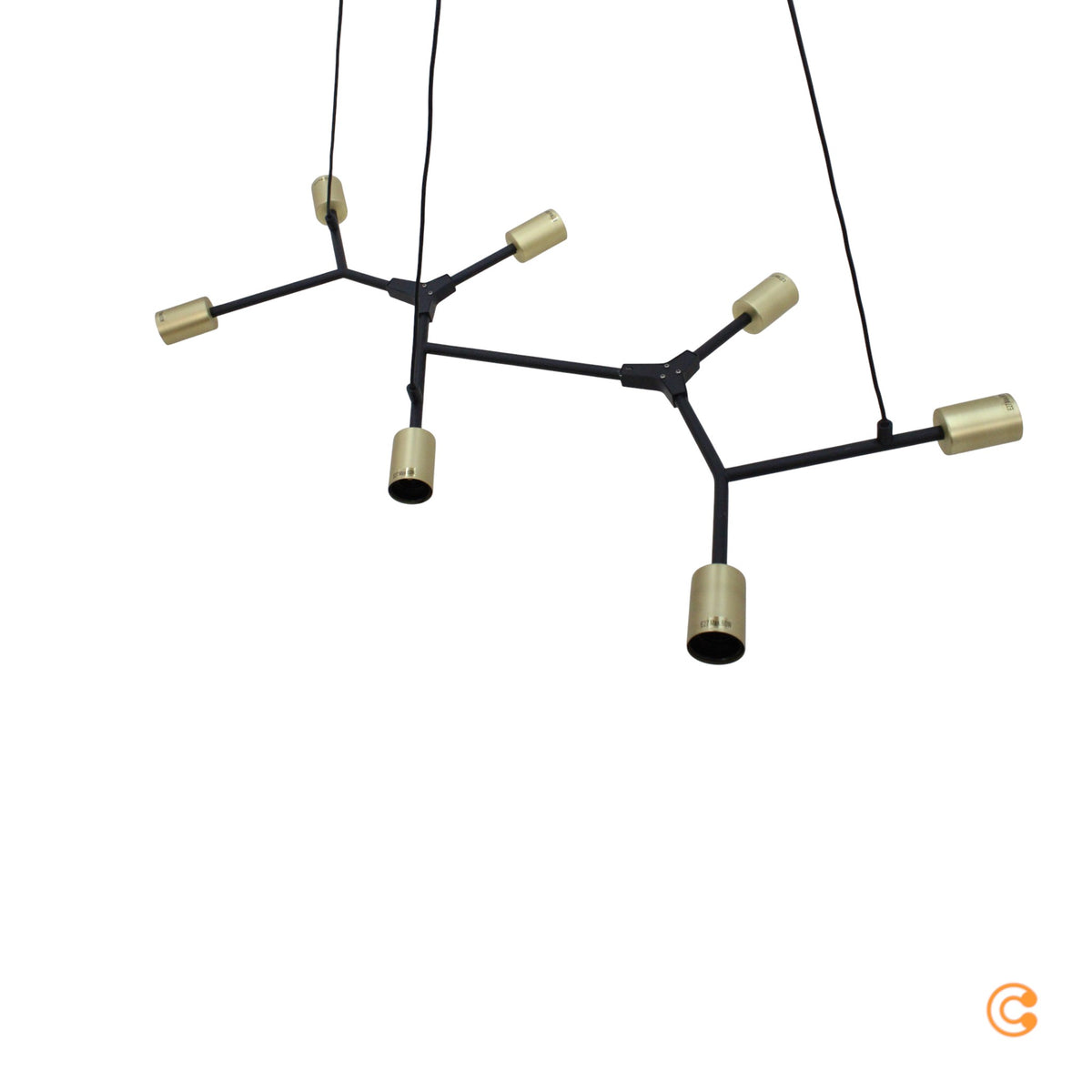 Nordlux Hängeleuchte Hängeleuchte Lampe Leuchte Josefine in Schwarz, siebenflamm - 5704924001055