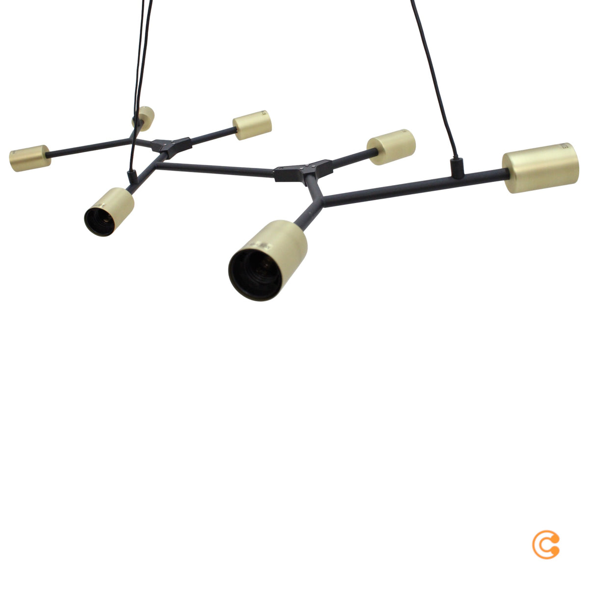 Nordlux Hängeleuchte Hängeleuchte Lampe Leuchte Josefine in Schwarz, siebenflamm - 5704924001055