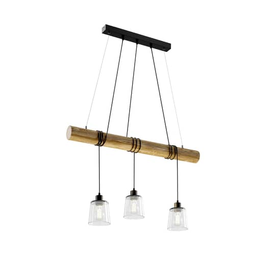 B-Ware Euluna Hängeleuchte Karrl Deckenlampe Pendelleuchte Deckenlampe 3 Flg Klar Braun - 5905840217159