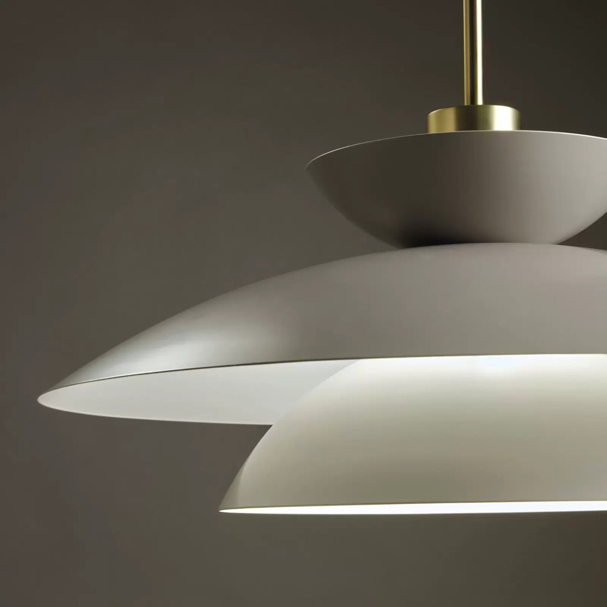 miloox by Sforzin Hängeleuchte Kloé Hängelampe Lampe taubengrau Ø 60 cm Metall - 8050612949510