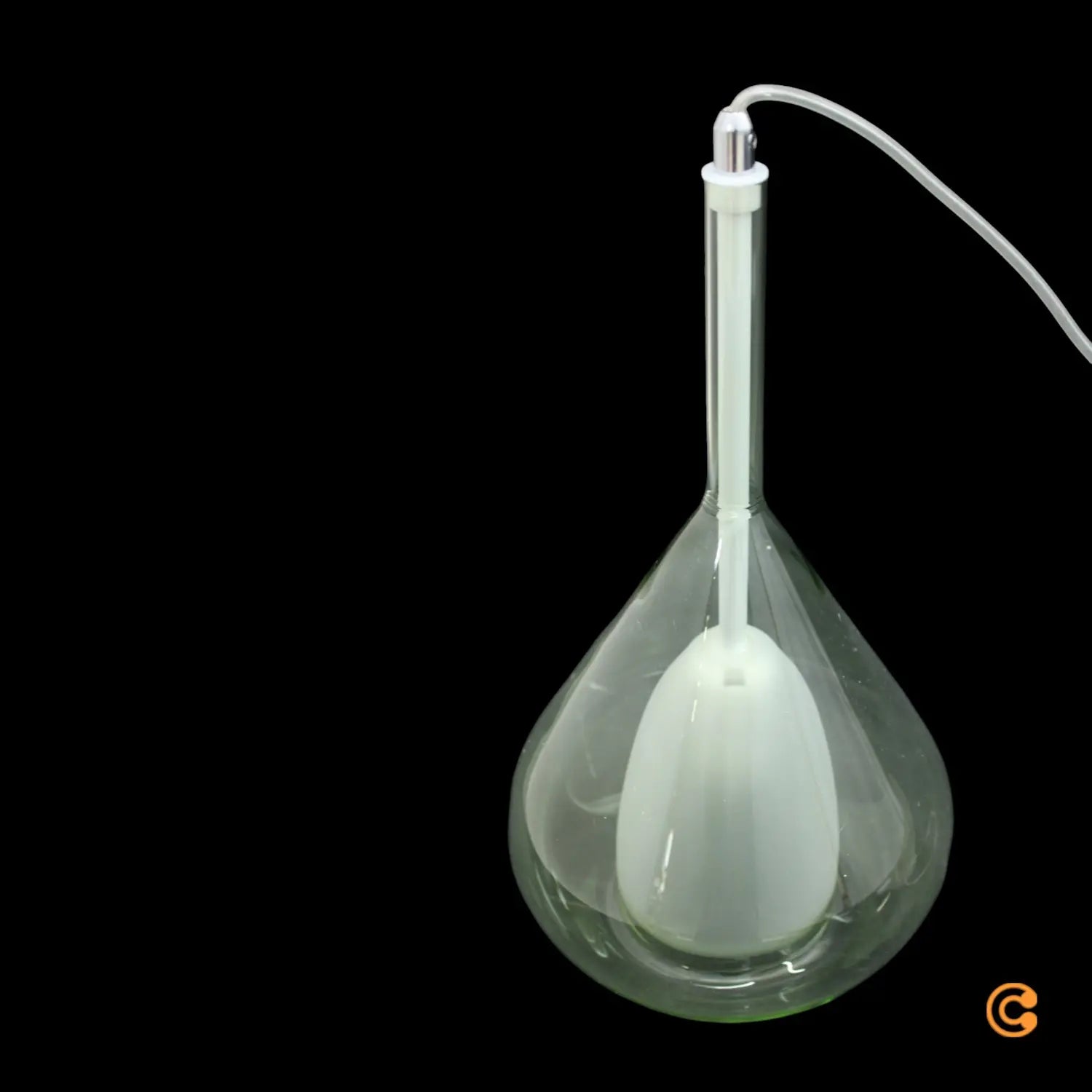 B-Ware Fabas Luce Pendelleuchte Hängelampe Glas Transparent Grün Tropfenform E27 Led - 8019282540946