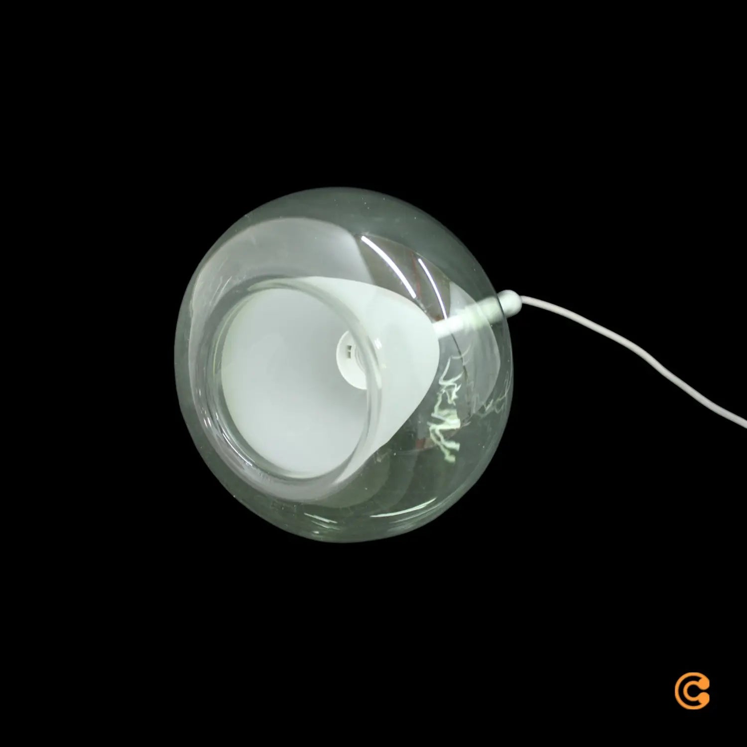 B-Ware Fabas Luce Pendelleuchte Hängelampe Glas Transparent Grün Tropfenform E27 Led - 8019282540946