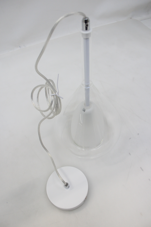 B-Ware Fabas Luce Hängeleuchte Deckenlampe Pendelleuchte Lila Aus Glas Einflammig Klar - 8019282507048