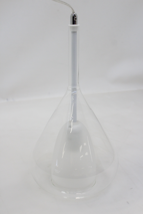B-Ware Fabas Luce Hängeleuchte Deckenlampe Pendelleuchte Lila Aus Glas Einflammig Klar - 8019282507048