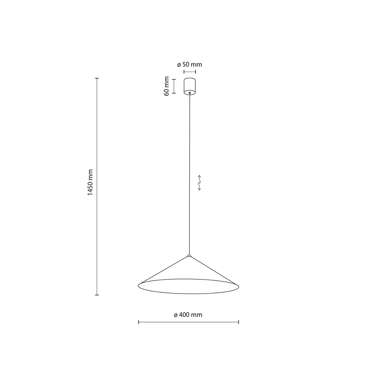 Lume Hängeleuchte Pendelleuchte Braun Metall Kunststoff GX53 40 cm410 - 5906135112715