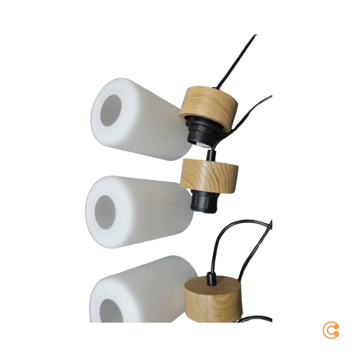 Lamkur Lighting Hängeleuchte Pendelleuchte Opalglas 100 cm SIEHE TEXT/FOTO - 5907687453646