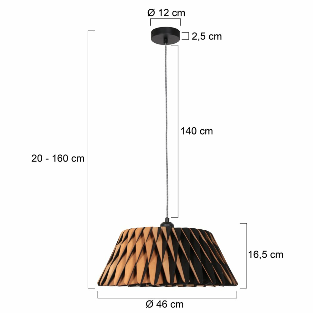 B-Ware Steinhauer Maze Hängeleuchte Hängelampe Deckenlampe Leuchte Schwarz 1 Flammig  - 8712746166293