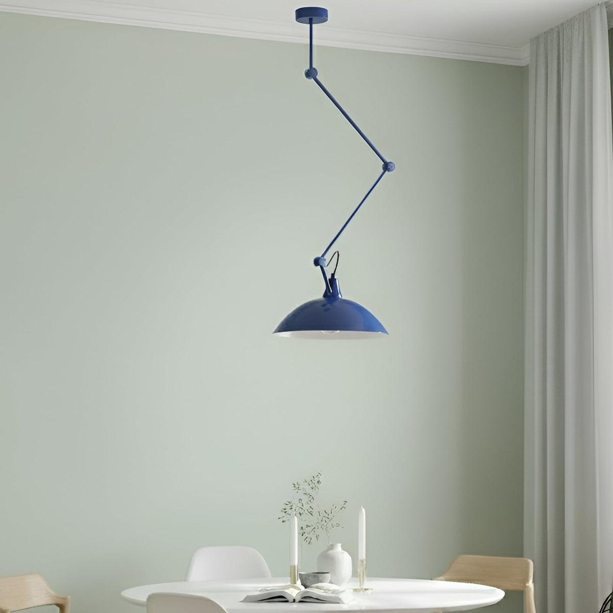 Hängeleuchte Pendelleuchte Melos blau Metall skandinavisch höhenverstellbar LED - 5904798659998