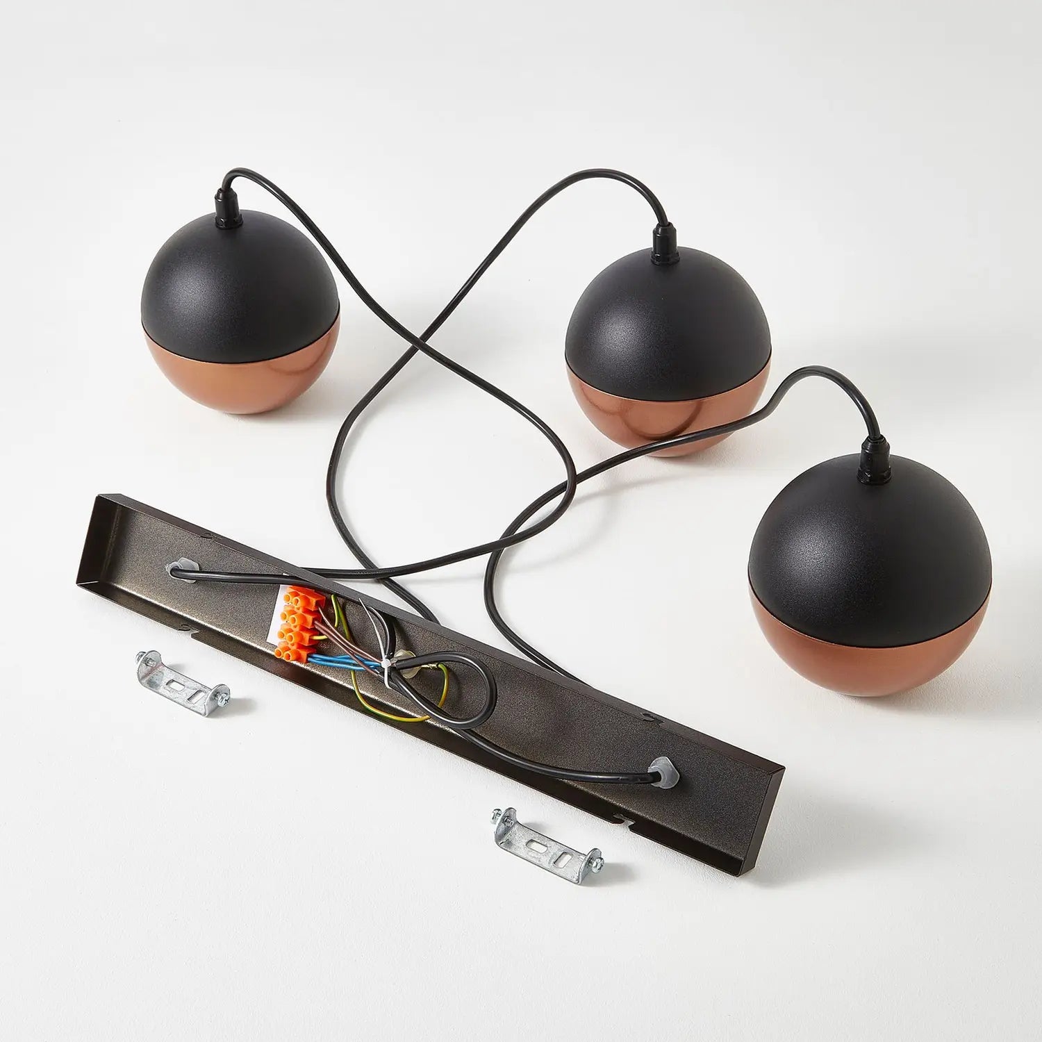 B-Ware Hängeleuchte Midnight In Schwarz/Kupfer Lang Hängelampe Lampe Leuchte Licht Gu10 - 5902349225715