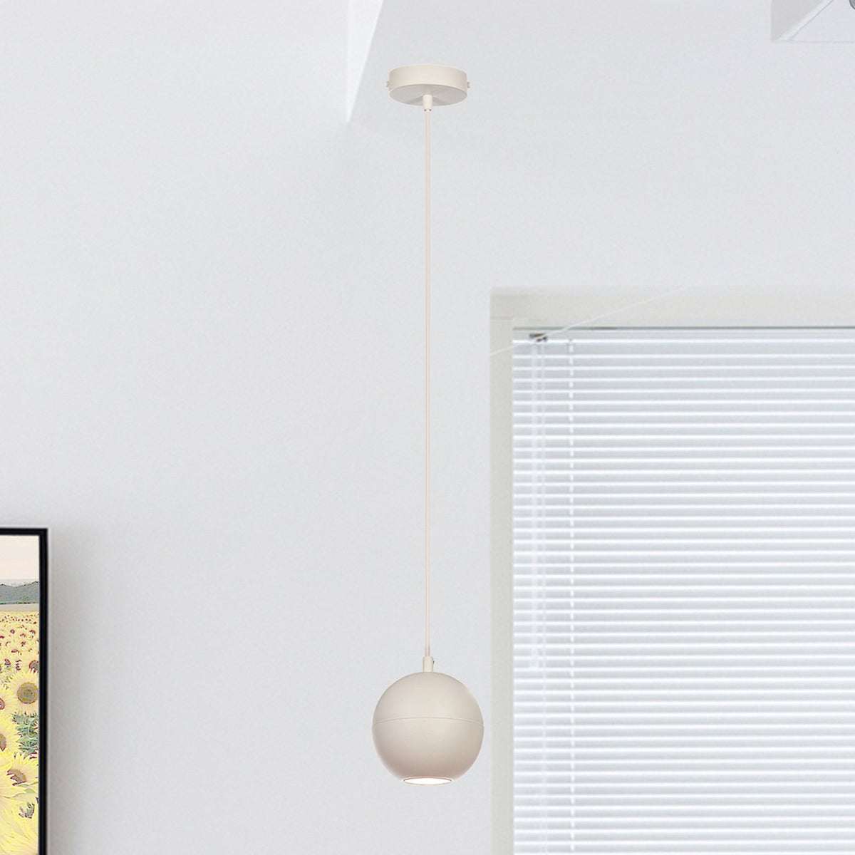 Midway Hängeleuchte Pendelleuchte Deckenlampe sand Metall GU10 Lampe Leuchte - 5902349236490