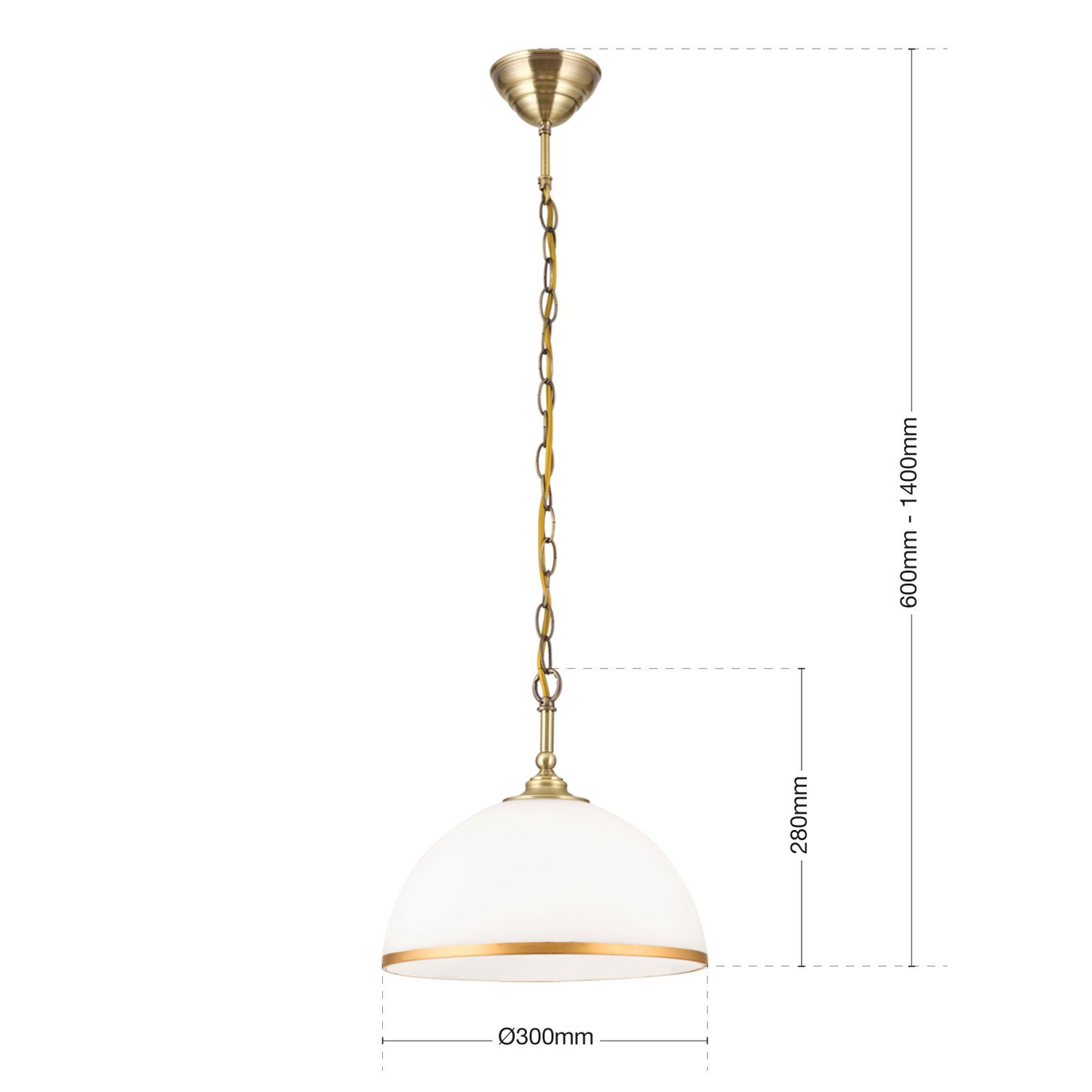 B-Ware Orion Hängeleuchte Old Lamp Hängelampe Deckenlampe Licht Kettenaufhängung 1fl.   - 9003090273973