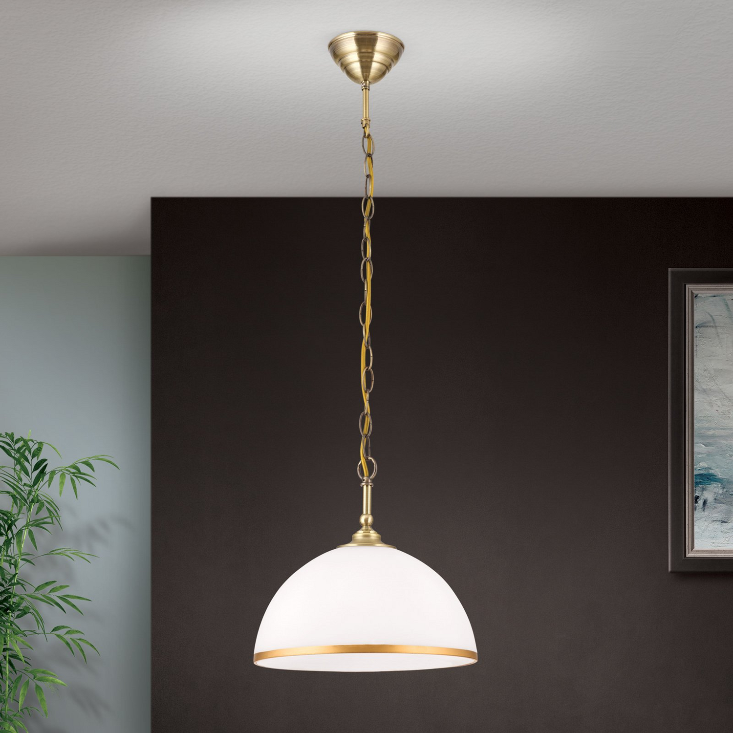 B-Ware Orion Hängeleuchte Old Lamp Hängelampe Deckenlampe Licht Kettenaufhängung 1fl.   - 9003090273973
