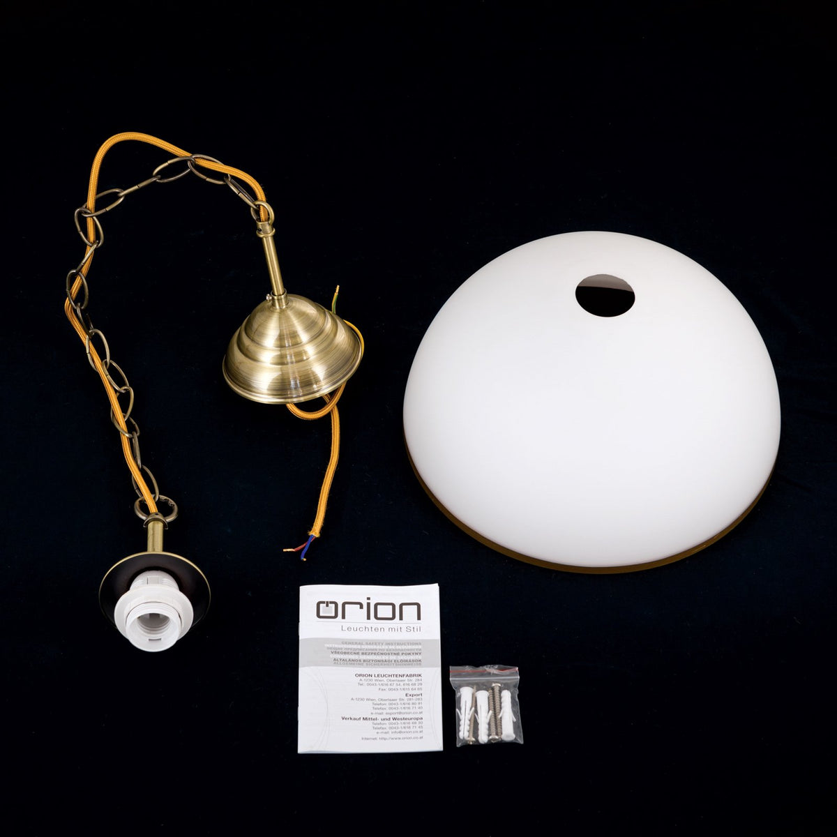 Orion Hängeleuchte Old Lamp Hängelampe Deckenlampe Licht Kettenaufhängung 1fl. - 9003090273973