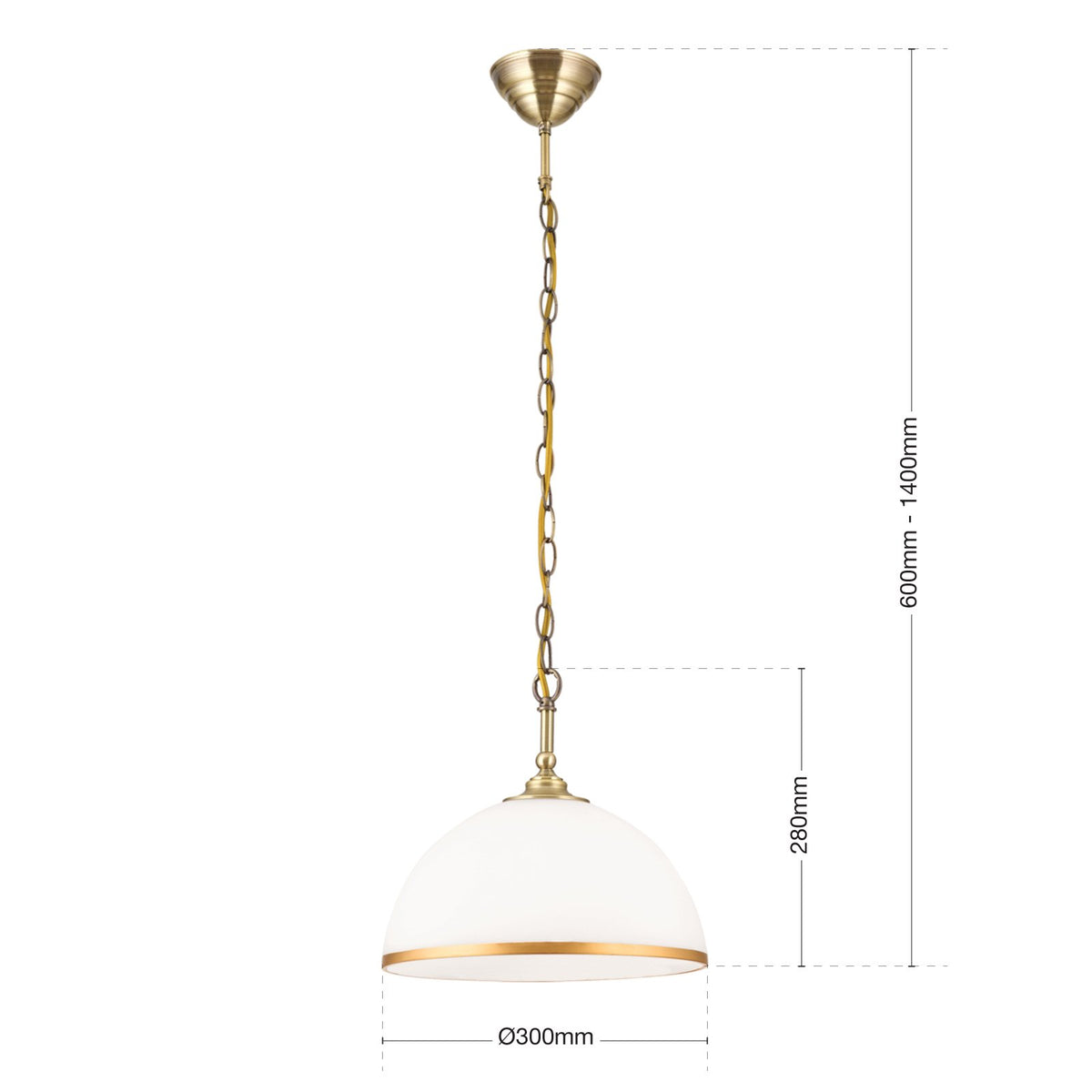 Orion Hängeleuchte Old Lamp Hängelampe Deckenlampe Licht Kettenaufhängung 1fl. - 9003090273973