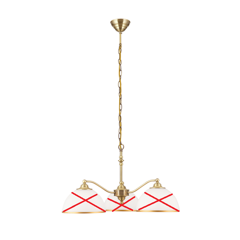 Hängeleuchte Old Lamp mit Kettenabhängung 3-flg. Hängelampe SIEHE TEXT/FOTO - 9003090274031