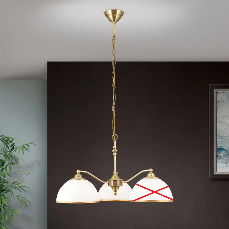 B-Ware Hängeleuchte Old Lamp Mit Kettenabhängung 3 Flg Hängelampe Lampe Siehe Text/F752 - 9003090274031