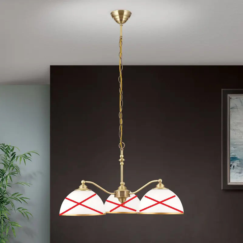 B-Ware Hängeleuchte Old Lamp Mit Kettenabhängung 3 Flg Hängelampe Lampe Siehe Text/Foto - 9003090274031
