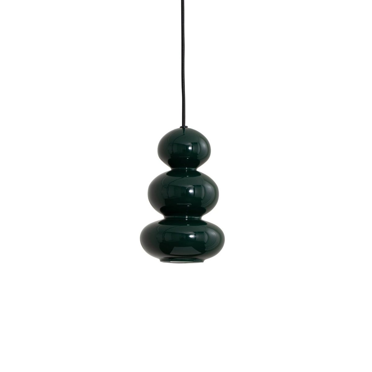 Oman Hängeleuchte Pendelleuchte Glas dunkelgrün glänzend Glasleuchte 14 cm - 5902553240207