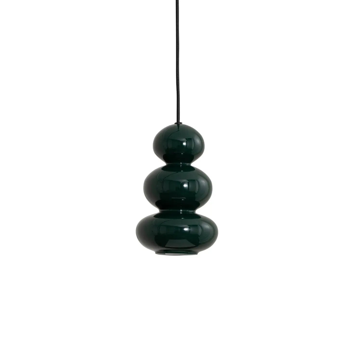 B-Ware Oman Hängeleuchte Pendelleuchte Glas Dunkelgrün Glänzend Glasleuchte 14 Cm - 5902553240207