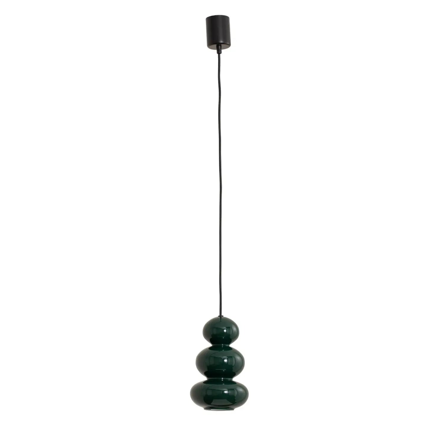 B-Ware Oman Hängeleuchte Pendelleuchte Glas Dunkelgrün Glänzend Glasleuchte 14 Cm - 5902553240207