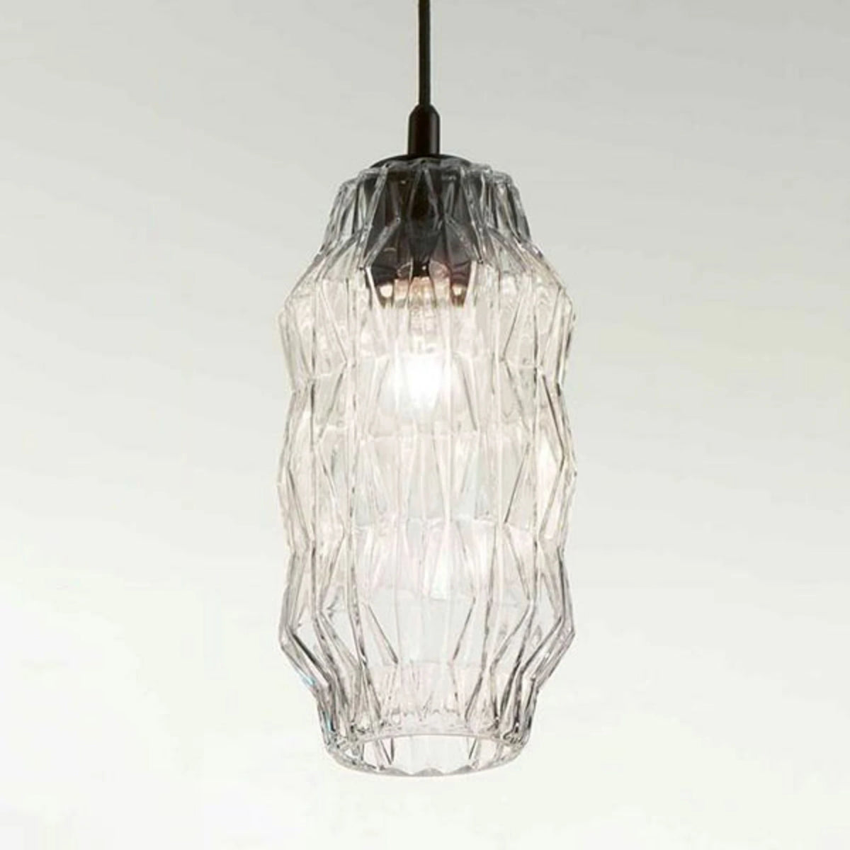 Selène Hängeleuchte Pendelleuchte Glas transparent Origami Glasleuchte Glaslampe - 8023761119950