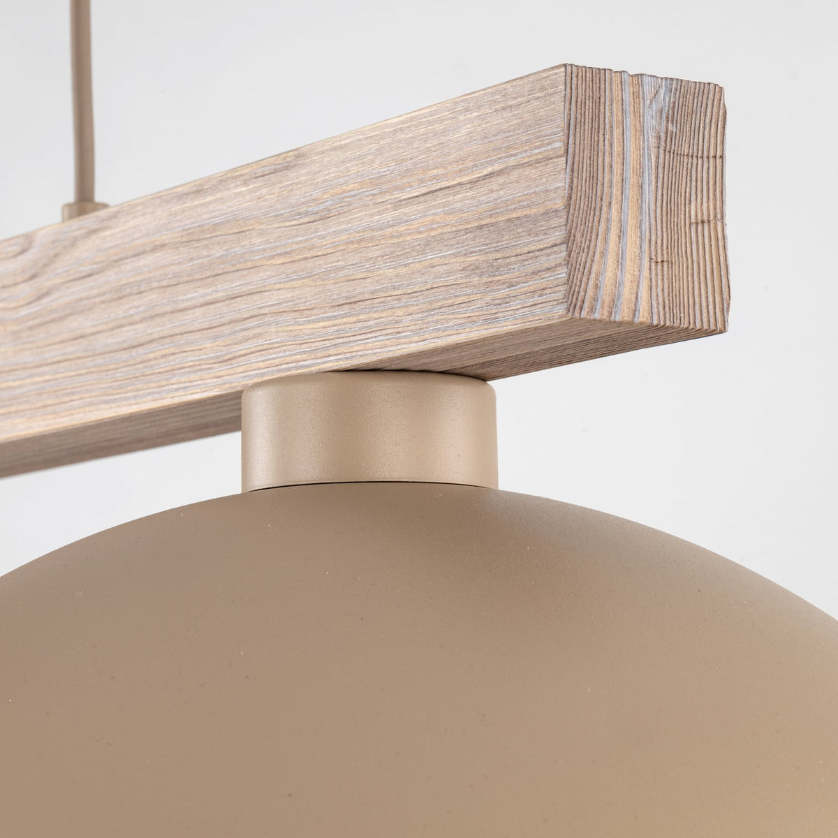 Hängeleuchte Pendelleuchte Oslo Sandfarben Holz Esszimmer Wohnzimmer Leuchte 788 - 5906135110117
