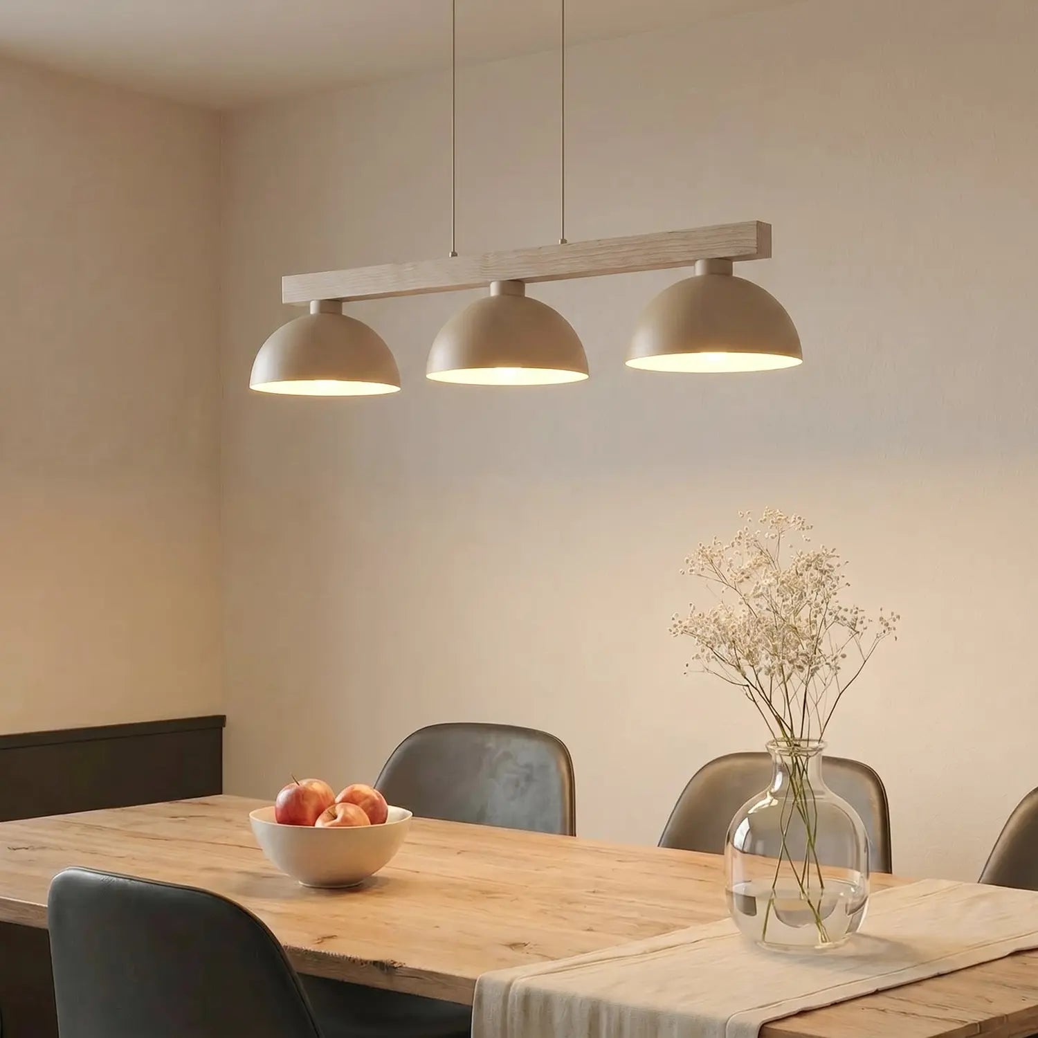 B-Ware Hängeleuchte Pendelleuchte Oslo Sandfarben Leuchte Esszimmer Skandinavisch - 5906135110124