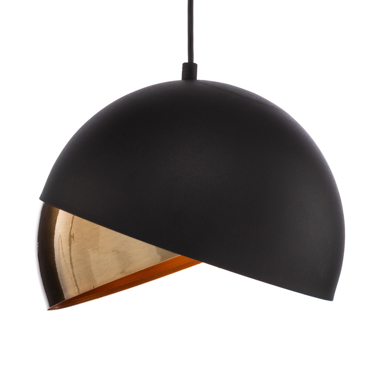 B-Ware Hängeleuchte Pacman Hängelampe Deckenlampe Deckenlicht 2633 ø30cm Schwarz/Gold - 8681875944082
