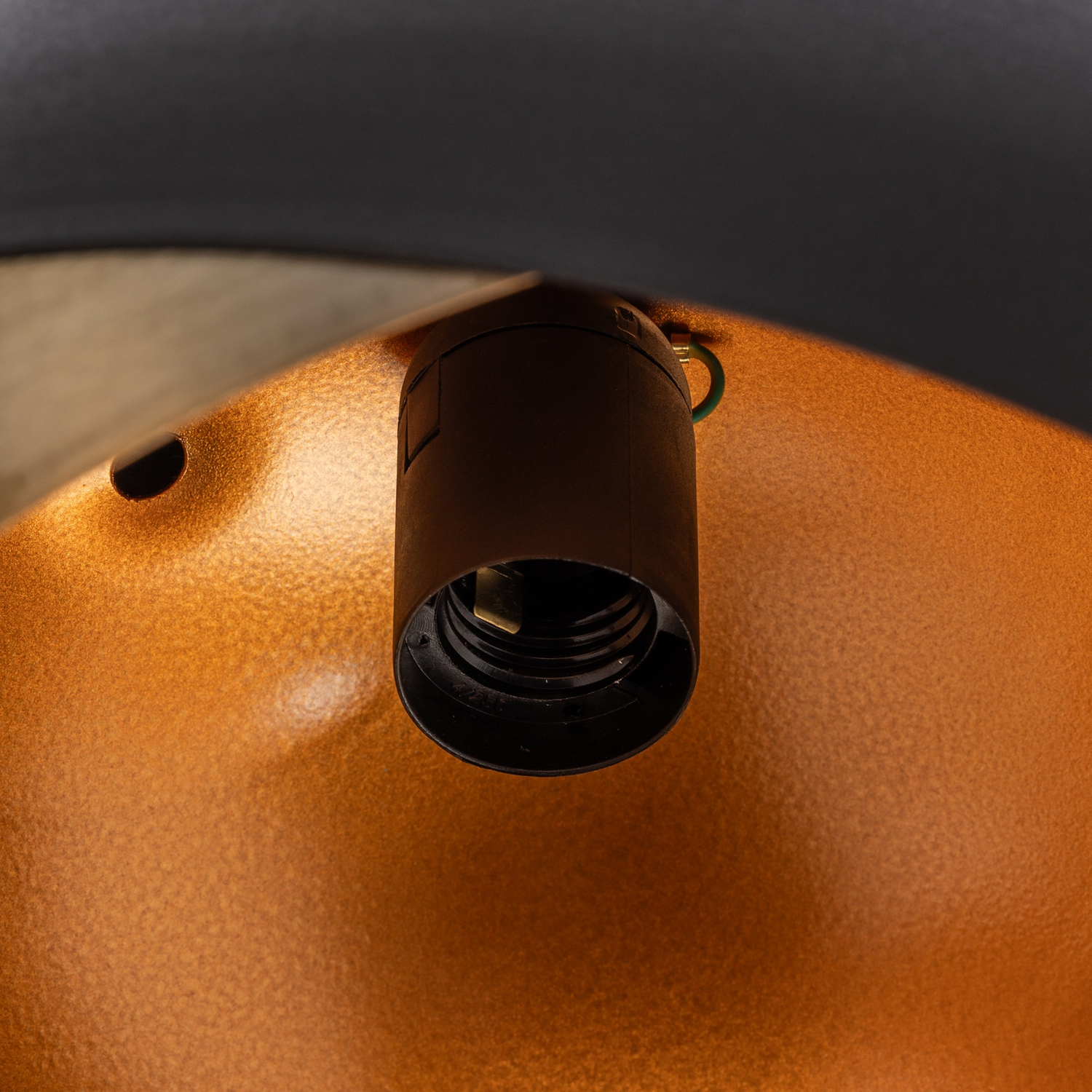 B-Ware Hängeleuchte Pacman Hängelampe Deckenlampe Deckenlicht 2633 ø30cm Schwarz/Gold - 8681875944082