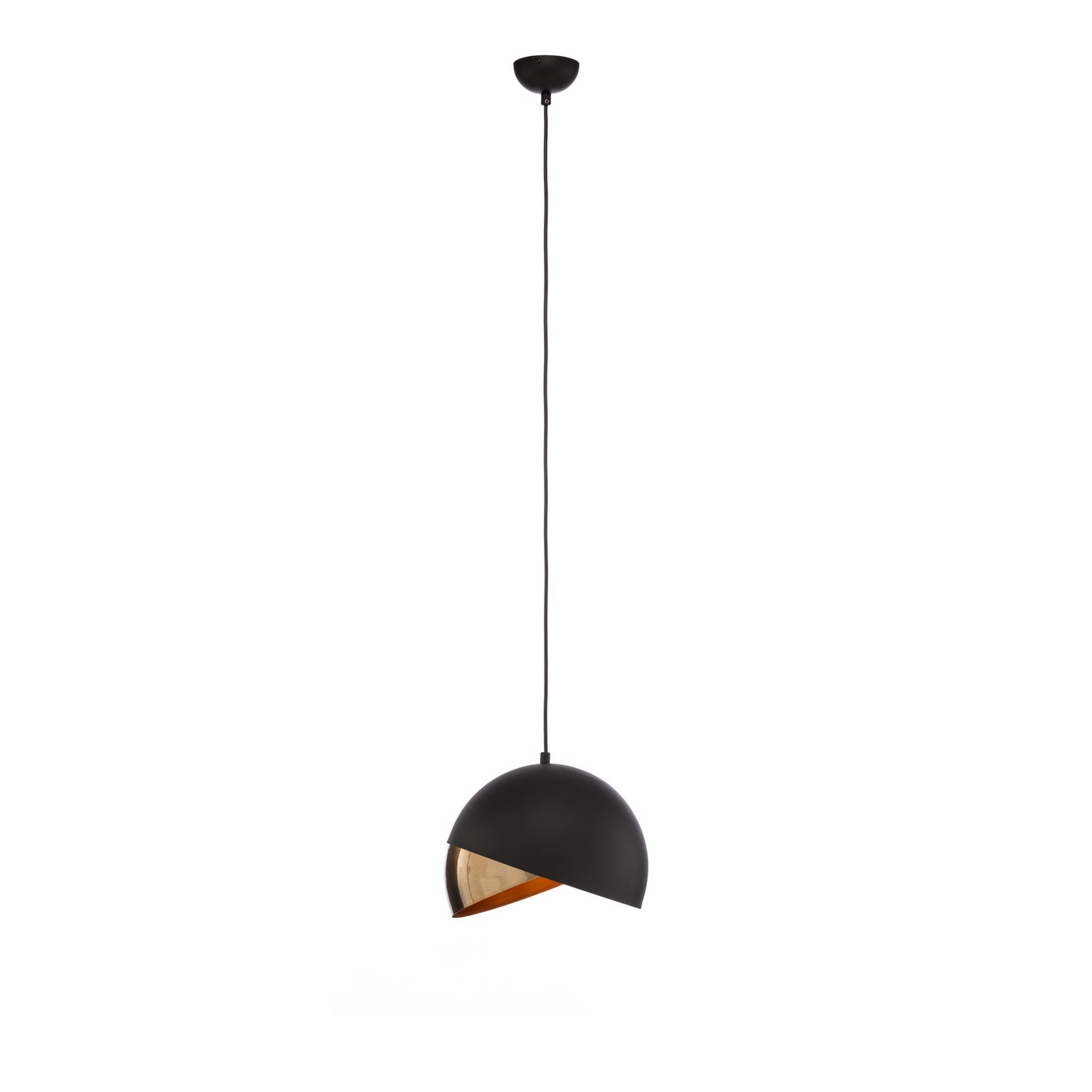 B-Ware Hängeleuchte Pacman Hängelampe Deckenlampe Deckenlicht 2633 ø30cm Schwarz/Gold - 8681875944082