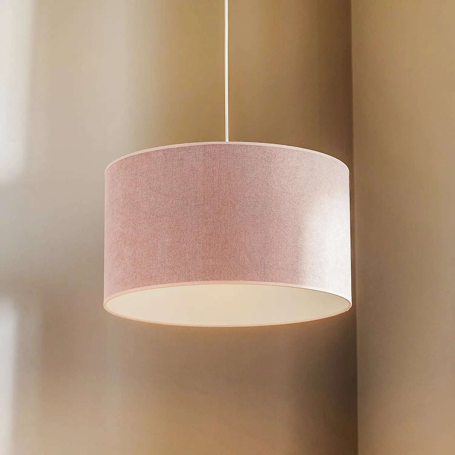 B-Ware Duolla Hängeleuchte Pastell Roller Deckenlampe Pendelleuchte Rosa Siehe Text - 5903689181341