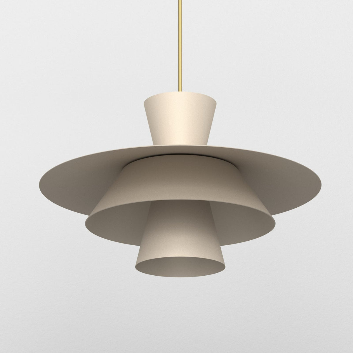 Plato Hängeleuchte Pendelleuchte Ø38cm beige Stahl Lampe Leuchte Beleuchtung17 - 5907565944907