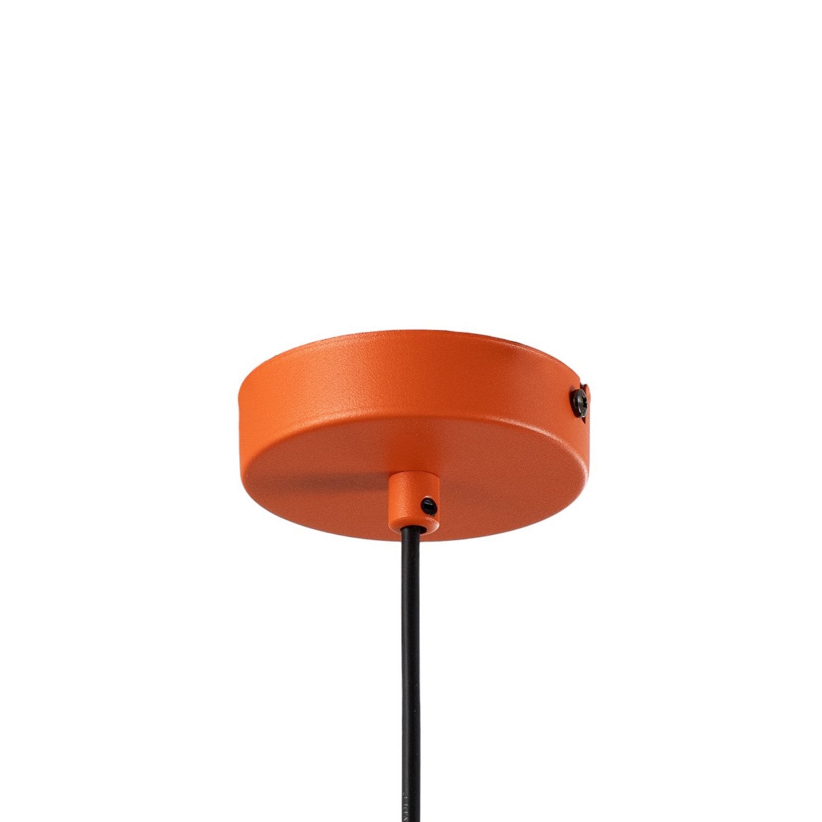 Luminex Hängeleuchte Pendelleuchte Plato orange Stahl Lampe Leuchte E27 Ø 3866 - 5907565945058