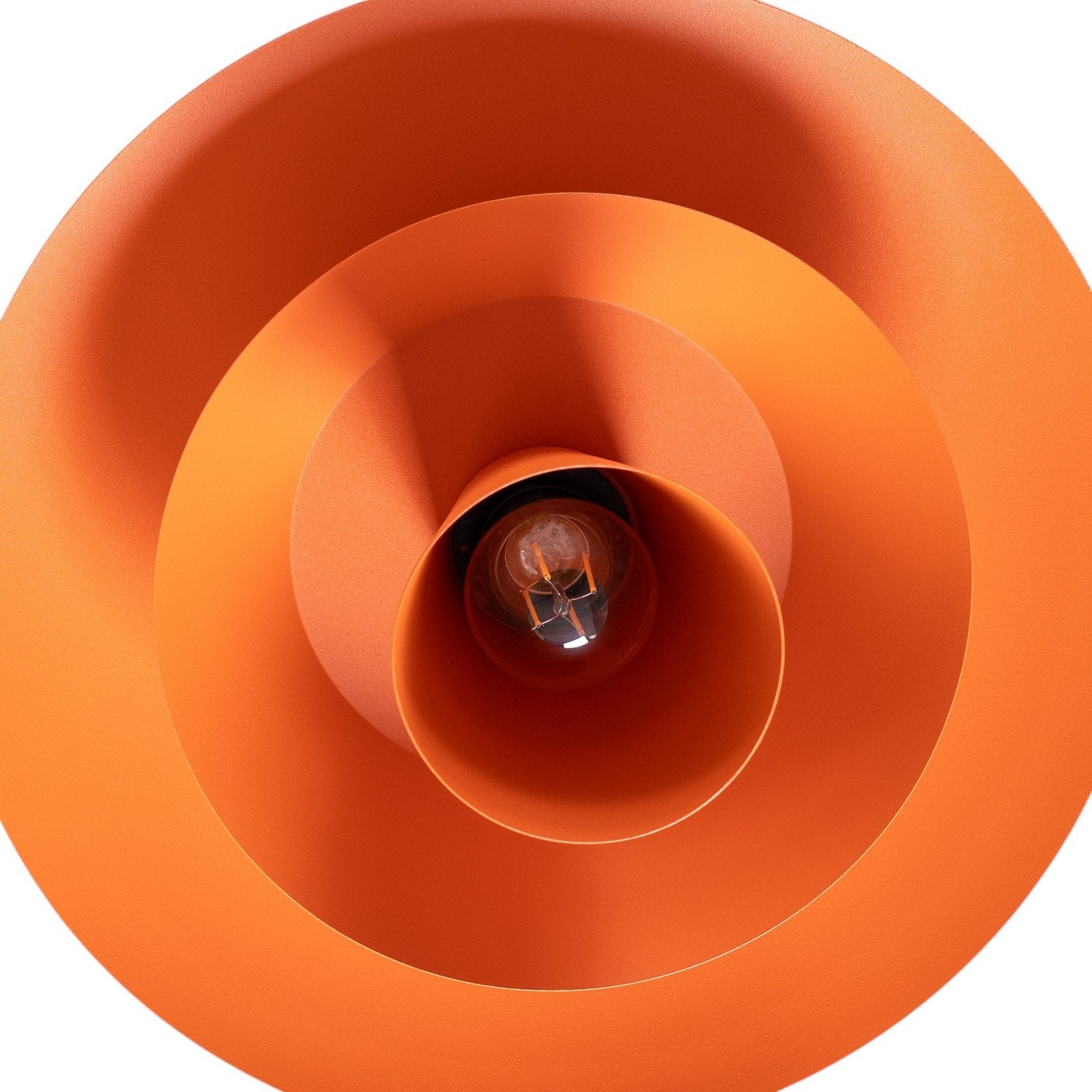 Luminex Hängeleuchte Pendelleuchte Plato orange Stahl Lampe Leuchte E27 Ø 3866 - 5907565945058
