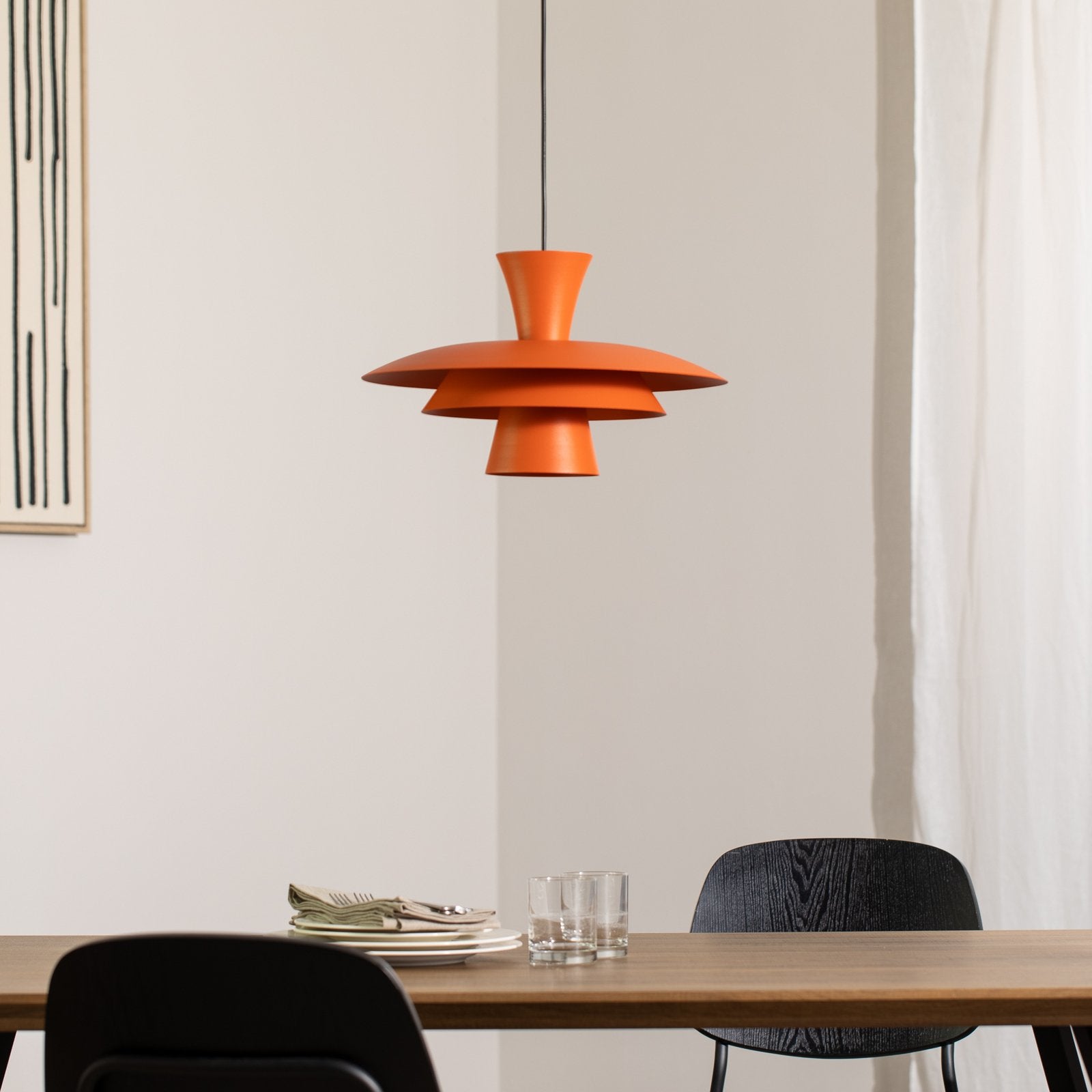 Luminex Hängeleuchte Pendelleuchte Plato orange Stahl Lampe Leuchte E27 Ø 3866 - 5907565945058