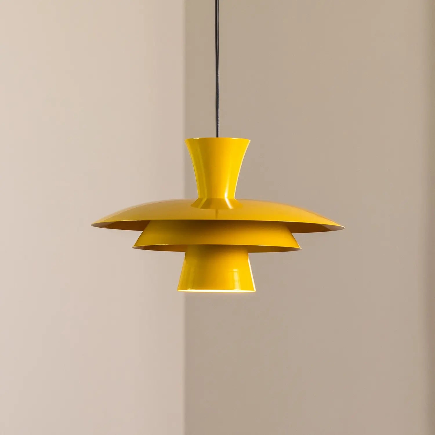 B-Ware Luminex Hängeleuchte Pendelleuchte Plato Senfgelb Metall E27 38 Cm560 - 5907565945065