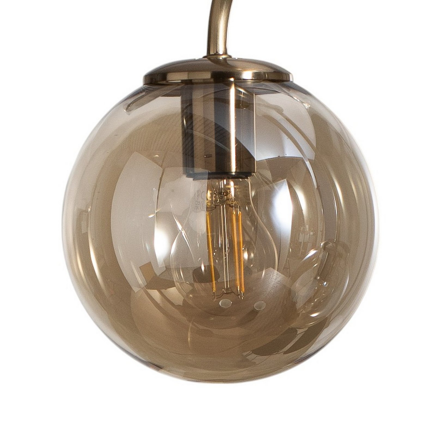 B-Ware Portemo Hängeleuchte Deckenlampe Messing Glas 2 Flammig ø 37 Cm - 8698525682058