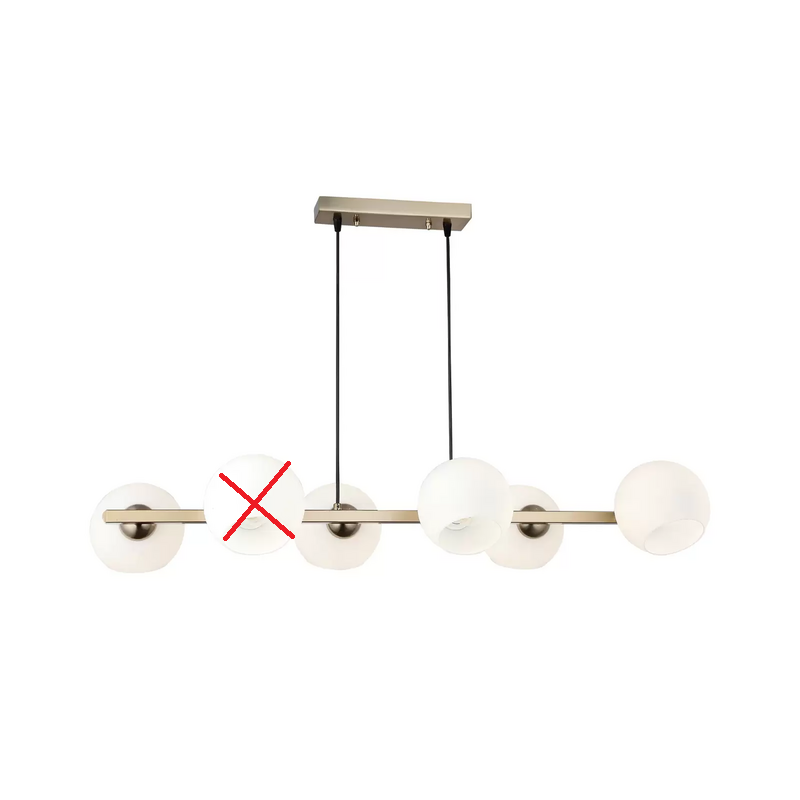 Lucea Hängeleuchte Ramella Messing Pendelleuchte Deckenleuchte Siehe Text/Foto B-Ware - 10023789