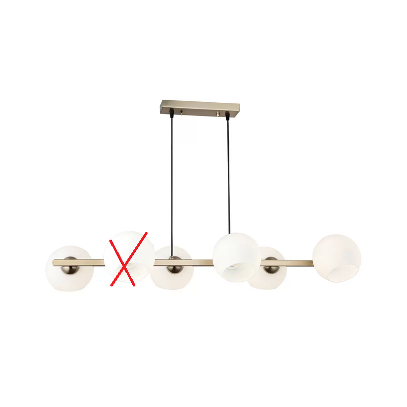 B-Ware Lampe Ramella In Antikem Messing 6 Flammig Deckenlampe Lampe Siehe Text/Foto