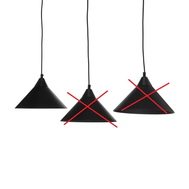 B-Ware Hängeleuchte Ramo Dreiflammig Schwarz Deckenlampe Deckenleuchte Siehe Text/Foto - 5901738894129